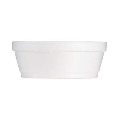 Foam Container, Squat, 8 Oz, 4.63" Diameter X 1.13" H, White, 500/carton