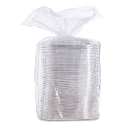 Presentabowls Pro Clear Square Lids For 24 Oz To 32 Oz Bowls, 8.5 X 8.5 X 0.5, Clear, Plastic, 63/bag, 4 Bags/carton