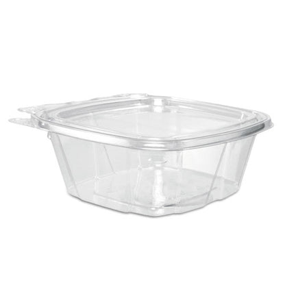 Clearpac Safeseal Tamper-resistant/evident Containers, Flat Lid, 12 Oz, Clear, Plastic, 100/bag, 2 Bags/carton