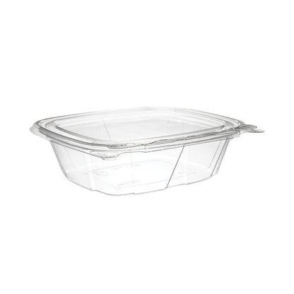 Clearpac Safeseal Tamper-resistant/evident Containers, Flat Lid, 12 Oz, Clear, Plastic, 100/bag, 2 Bags/carton