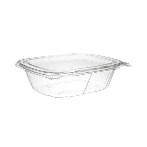 Clearpac Safeseal Tamper-resistant/evident Containers, Flat Lid, 12 Oz, Clear, Plastic, 100/bag, 2 Bags/carton