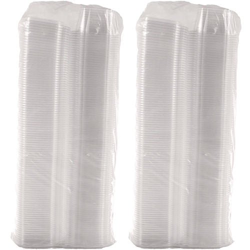 Clearpac Safeseal Tamper-resistant/evident Containers, Domed Lid, 16 Oz, Clear, Plastic, 100/bag, 2 Bags/carton