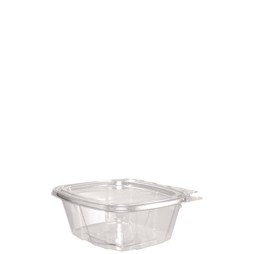 Clearpac Safeseal Tamper-resistant/evident Containers, Flat Lid, 16 Oz, Clear, Plastic, 100/bag, 2 Bags/carton