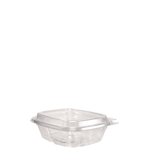 Clearpac Safeseal Tamper-resistant/evident Containers, Domed Lid, 8 Oz, Clear, Plastic, 100/bag, 2 Bags/carton