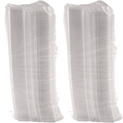 Clearpac Safeseal Tamper-resistant/evident Containers, Domed Lid, 8 Oz, Clear, Plastic, 100/bag, 2 Bags/carton