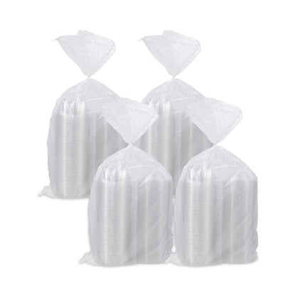 Tamper-resistant, Tamper-evident Bowls With Dome Lid, 12 Oz, 5.5" Diameter X 2.6" H, Clear, Plastic, 240/carton