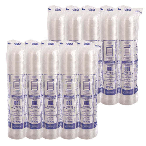 Dome-top Cold Cup Lids, Fits 16 Oz Cold Cups, Plastic, Clear, 1,000/carton