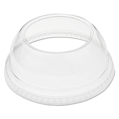Open-top Dome Lid, With 1.9" Dia Hole, Fits 9 Oz To 22 Oz Cold Cups, Plastic, Clear, 1,000/carton