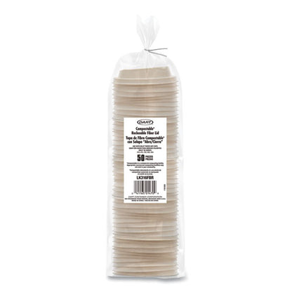 Molded Fiber Lids For Paper Cups, Proplanet Seal, Fits 10 Oz To 24 Oz Hot Cups, Tan, 1,000/carton