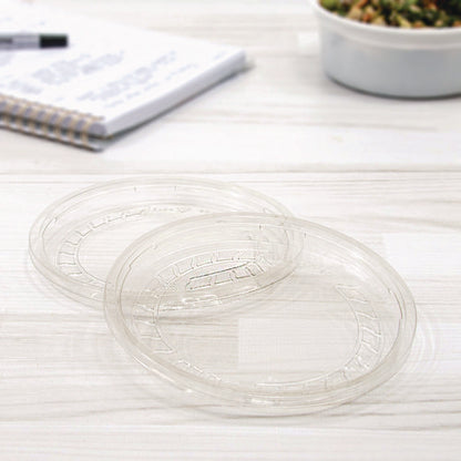 Conex Deli Container Lid, Clear, Plastic, 500/carton