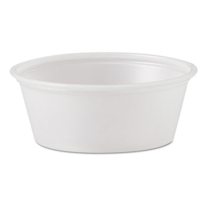 Polystyrene Portion Cups, 1.5 Oz, Plastic, Translucent, 2,500/carton