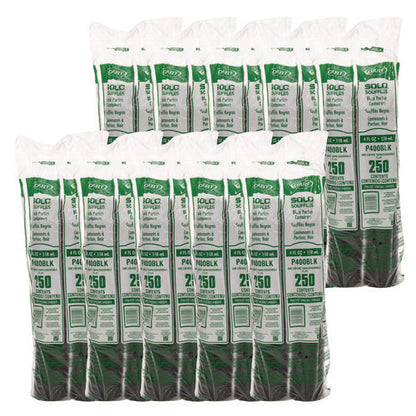 Polystyrene Portion Cups, 4 Oz, Plastic, Black, 250/bag, 10 Bags/carton