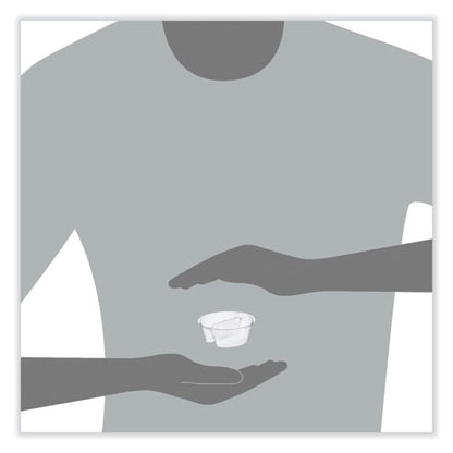 Plastic Cup Insert, 3.5 Oz, 3.6" Diameter X 1.3" H, Clear, 1,000/carton