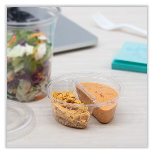 Plastic Cup Insert, 3.5 Oz, 3.6" Diameter X 1.3" H, Clear, 1,000/carton