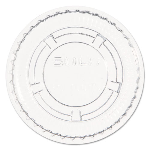 Portion/souffle Cup Lids, Fits 0.5 Oz To 1 Oz Portion Cups, Plastic, Clear, 125/pack, 20 Packs/carton