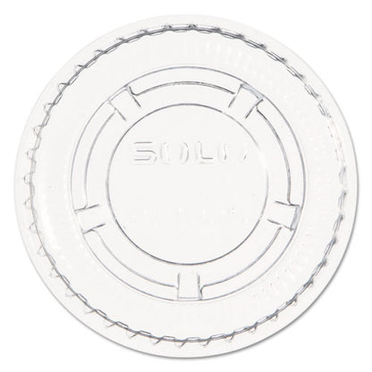 Portion/souffle Cup Lids, Fits 0.5 Oz To 1 Oz Portion Cups, Plastic, Clear, 125/pack, 20 Packs/carton