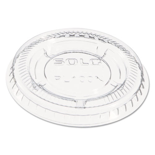 Portion/souffle Cup Lids, Fits 0.5 Oz To 1 Oz Portion Cups, Plastic, Clear, 125/pack, 20 Packs/carton