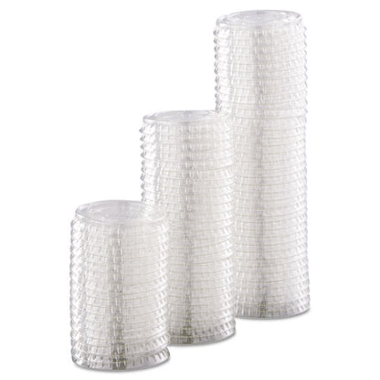 Portion/souffle Cup Lids, Fits 0.5 Oz To 1 Oz Portion Cups, Plastic, Clear, 125/pack, 20 Packs/carton