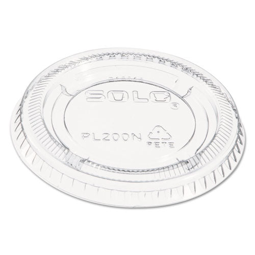 Portion/souffle Cup Lids, Fits 1.5 Oz To 2.5 Oz Portion Cups, Plastic, Clear, 2,500/carton