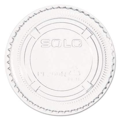 Portion/souffle Cup Lids, Fits 1.5 Oz To 2.5 Oz Portion Cups, Plastic, Clear, 2,500/carton