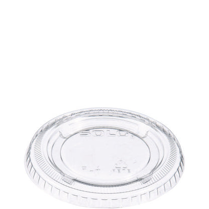 Portion/souffle Cup Lids, Fits 3.25 Oz To 9 Oz Portion Cups, Plastic, Clear, 125/pack, 20 Packs/carton