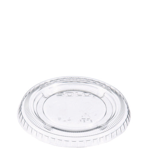 Portion/souffle Cup Lids, Fits 3.25 Oz To 9 Oz Portion Cups, Plastic, Clear, 125/pack, 20 Packs/carton