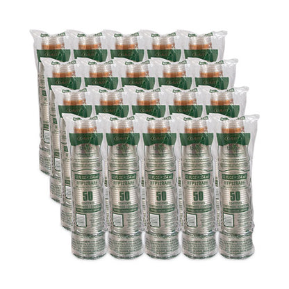 Bare Eco-forward Rpet Cold Cups, Squat, 12 Oz To 14 Oz, Plastic, Leaf Design, 50/pack, 20 Packs/carton