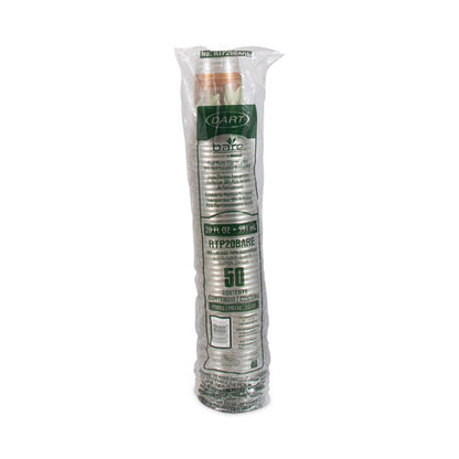 Bare Eco-forward Rpet Cold Cups 20 Oz, Plastic, Leaf Design, 50/pack, 12 Packs/carton