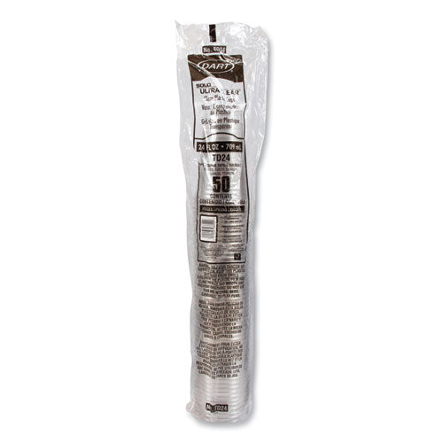 Ultra Clear Pet Cold Cups, 24 Oz, Plastic, Clear, 50/sleeve, 12 Sleeves/carton