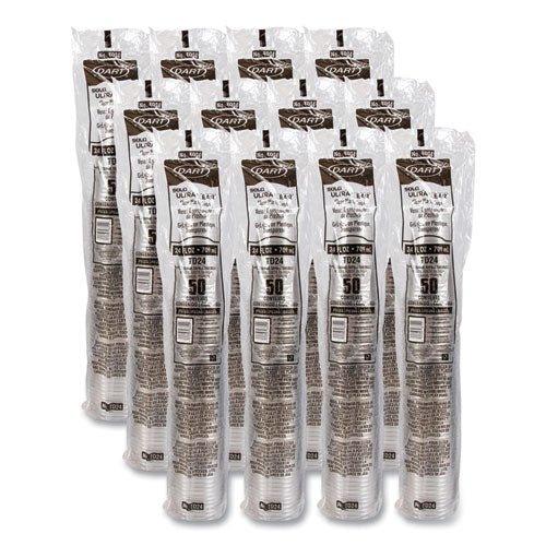 Ultra Clear Pet Cold Cups, 24 Oz, Plastic, Clear, 50/sleeve, 12 Sleeves/carton