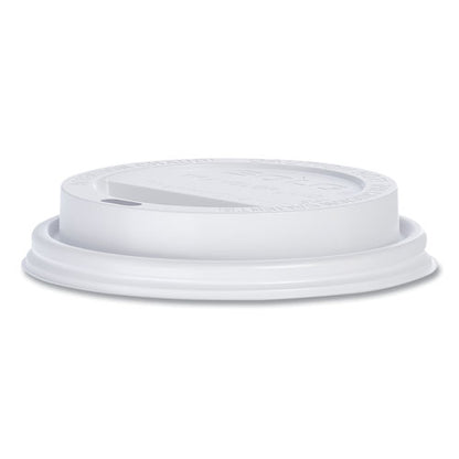 Solo Traveler Sip Through Lids For Thermoguard Hot Cups, Fits 12 Oz To 24 Oz Hot Cups, Plastic, White, 1,200/carton