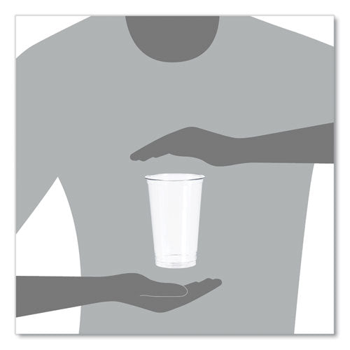 Ultra Clear Pete Cold Cups, 20 Oz, Plastic, Clear, 50/sleeve, 20 Sleeves/carton