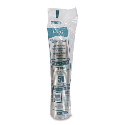 Ultra Clear Pet Cups, Tall, 10 Oz, Plastic, 50/bag, 20 Bags/carton
