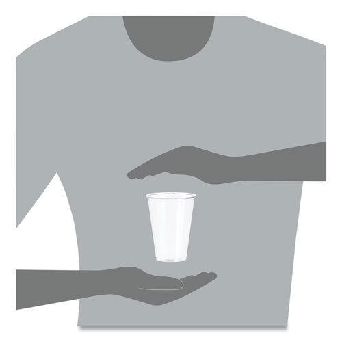 Ultra Clear Pet Cups, Tall, 10 Oz, Plastic, 50/bag, 20 Bags/carton