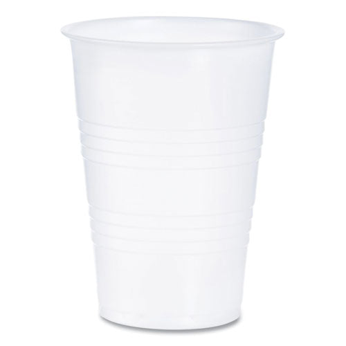 High-impact Polystyrene Cold Cups, 10 Oz, Plastic, Translucent, 100/sleeve, 25 Sleeves/carton