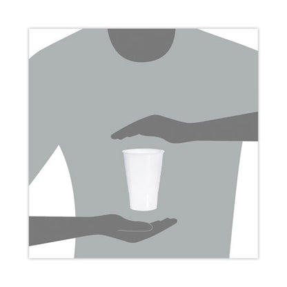 High-impact Polystyrene Cold Cups, 16 Oz, Plastic, Translucent, 50/pack