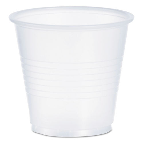 High-impact Polystyrene Cold Cups, 3.5 Oz, Plastic, Translucent, 100/pack