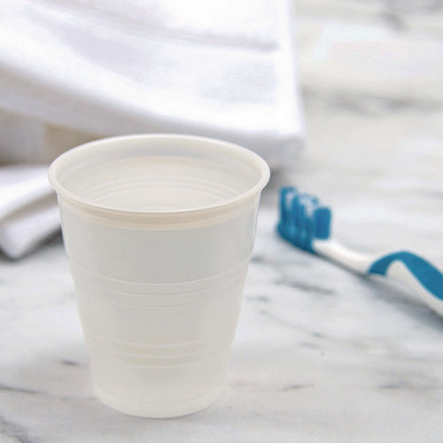High-impact Polystyrene Cold Cups, 5 Oz, Plastic, Translucent, 100/sleeve, 25 Sleeves/carton