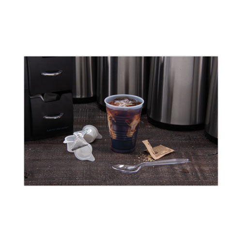 High-impact Polystyrene Cold Cups, 7 Oz, Plastic, Translucent, 100/sleeve, 25 Sleeves/carton