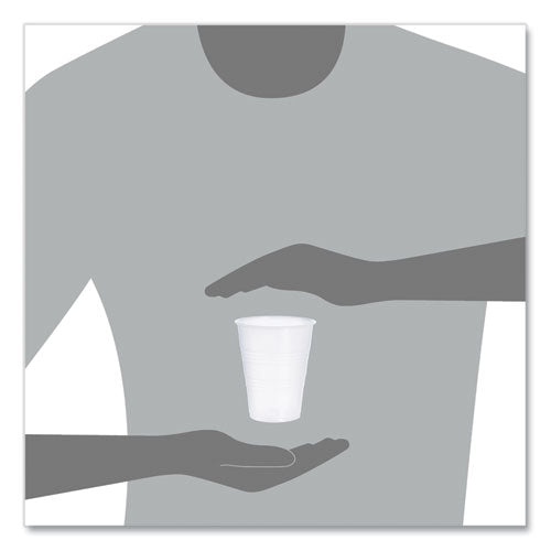 High-impact Polystyrene Cold Cups, 9 Oz, Plastic, Translucent, 100/sleeve, 25 Sleeves/carton