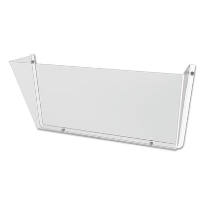 Unbreakable Docupocket Wall File, Letter Size, 14.5" X 3" X 6.5", Clear