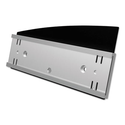 Interior Image Anti-glare Sign Holder, Landscape, 8.5" X 2" Insert, Black/silver