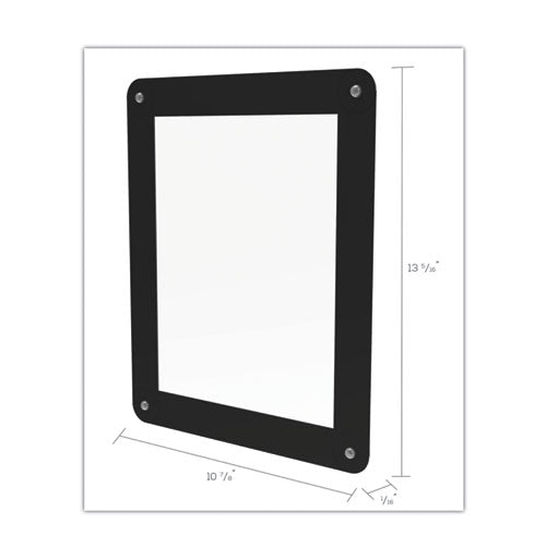 Superior Image Window Display, 8.5 X 11 Insert, Clear/black