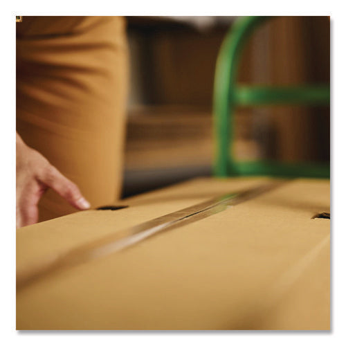 Max Packaging Tape With Dispenser, 1.5" Core, 1.88" X 22 Yds, Crystal Clear, 6/box