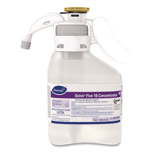 Oxivir Five 16 Concentrate One Step Disinfectant Cleaner, 1.4 L Smartdose, 2/carton