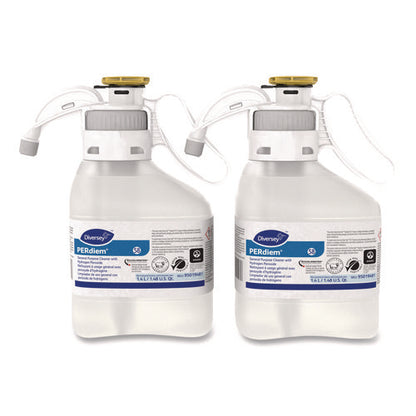 Perdiem Concentrated General Cleaner With Hydrogen Peroxide, Fragrance-free, 1.4 L Smartdose, 2/carton