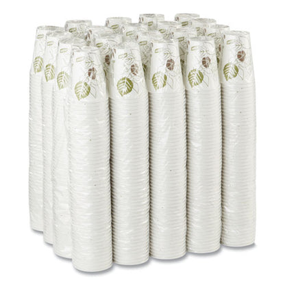 Pathways Paper Hot Cups, 8 Oz, White/brown, 50/sleeve, 20 Sleeves/carton