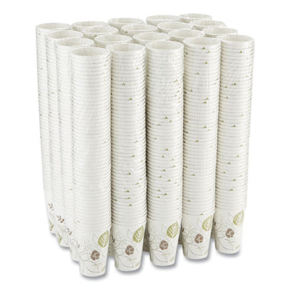Pathways Paper Hot Cups, 16 Oz, White/brown, 50/sleeve, 20 Sleeves/carton