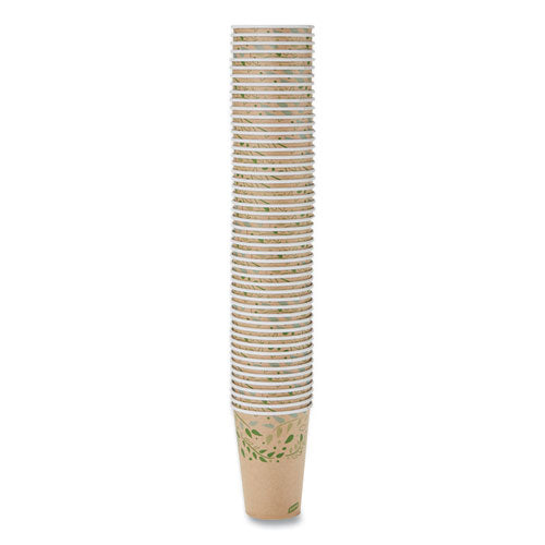 Ecosmart Recycled Hot/cold Cups, 16 Oz, Paper, Kraft/green, 1,000/carton
