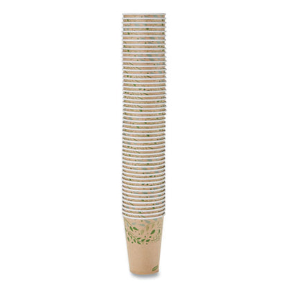 Ecosmart Recycled Hot/cold Cups, 16 Oz, Paper, Kraft/green, 1,000/carton